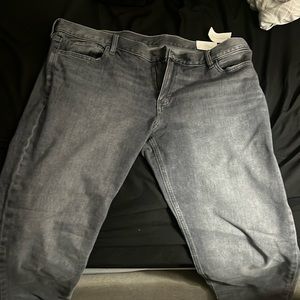 Jeans have never been worn.